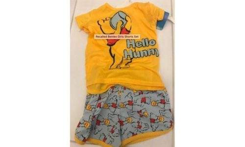 Recalled children's clothing example