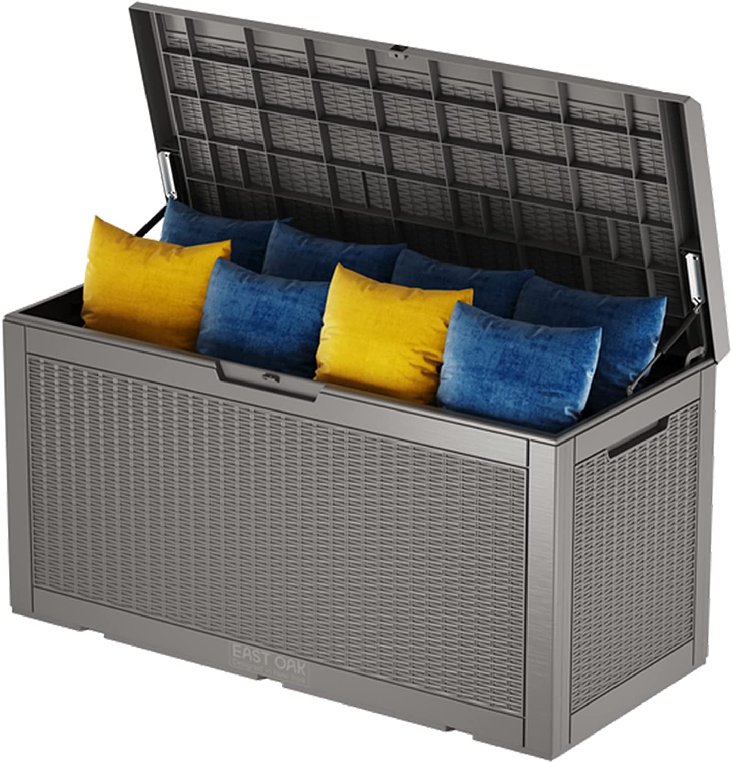 EAST OAK 2-In-1 Lockable Deck Box & Patio Storage, 100-Gallon