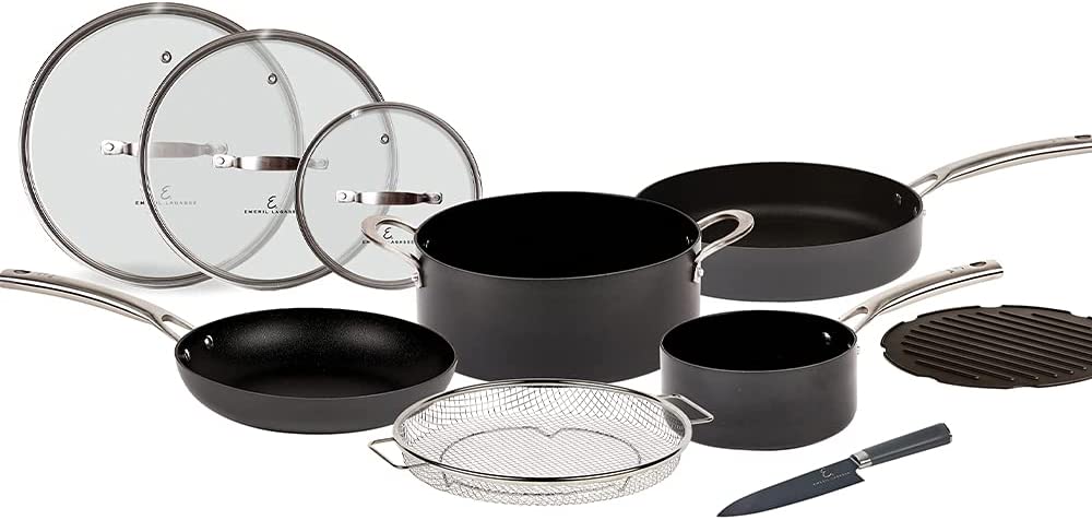 Emeril Everyday Induction Compatible Celebrity Cookware, 10-Piece