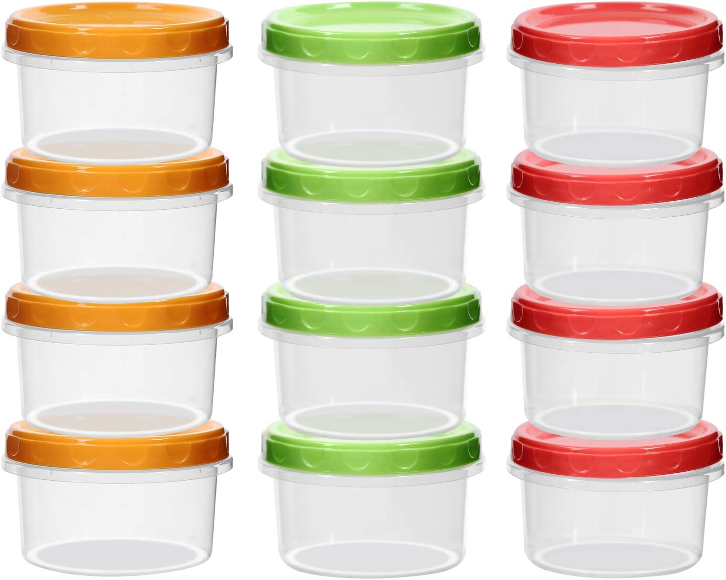 EONJOE Easy Open Baby Food Freezer Containers, 12-Pack