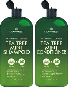 First Botany Dandruff Fighting Tea Tree Oil & Mint Shampoo, 2-Pack