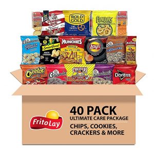 Frito Lay Ultimate Variety Care Package Snack Box, 40 Piece