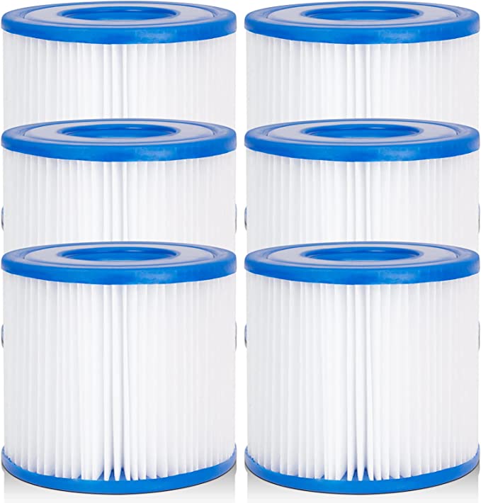 Future Way Above Ground Type D Pool Filter Cartridge, 6 Pack