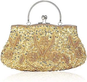 Gets High Capacity Polyester Lined Beaded Purse