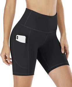IUGA Quick-Dry Compression Biker Shorts With Pockets