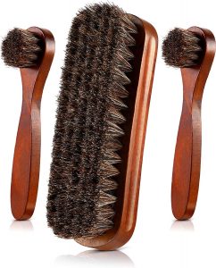 JOVITEC Assorted Sizes Anti-Static Horsehair Brushes, 3-Piece