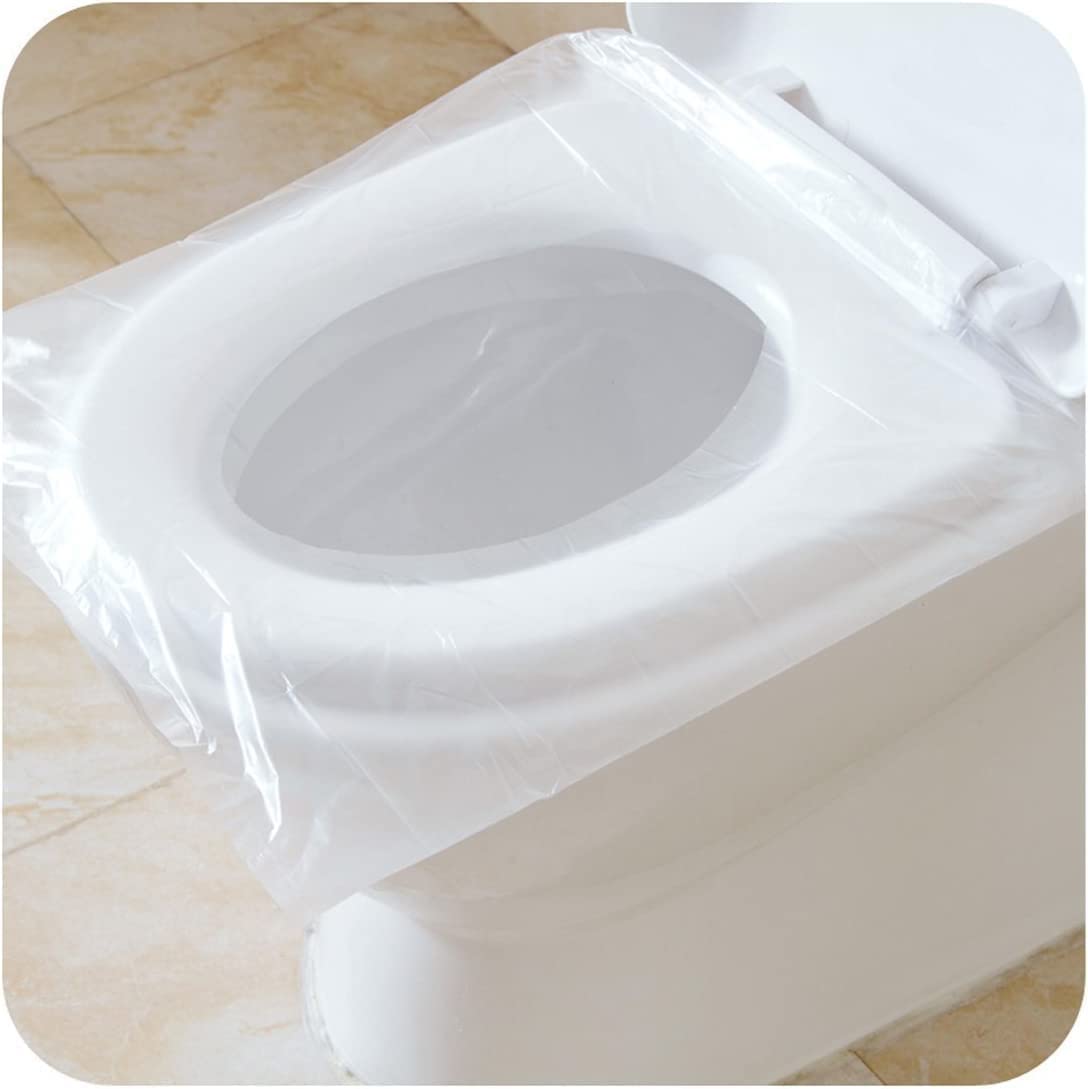 Luckyrao Non-Slip Eco-Friendly Toilet Seat Covers, 50-Pack