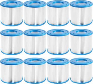 Macaberry Type D Pool Filter Cartridge, 12 Pack