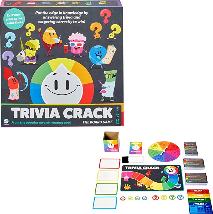 Mattel Trivia Crack The Pop Culture Trivia Board Game