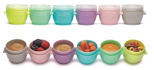melii BPA-Free Baby Food Freezer Containers, 6-Pack