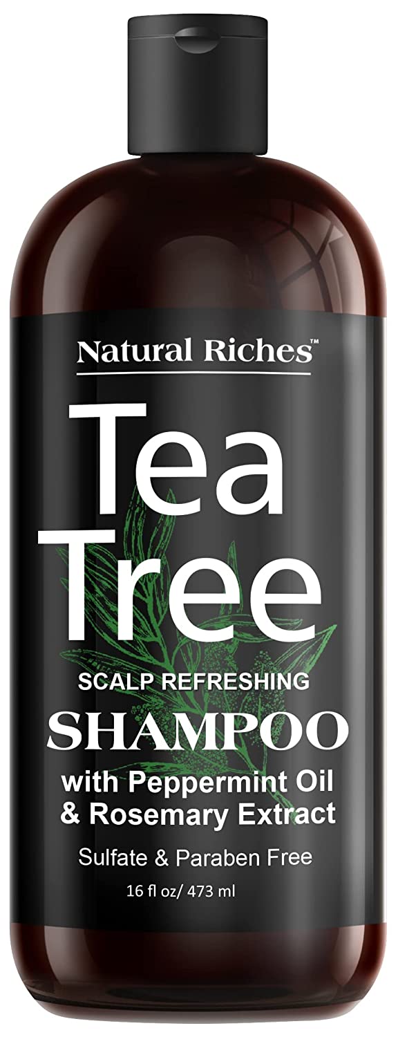 Natural Riches Cruelty-Free Vegan Tea Tree Oil & Mint Shampoo