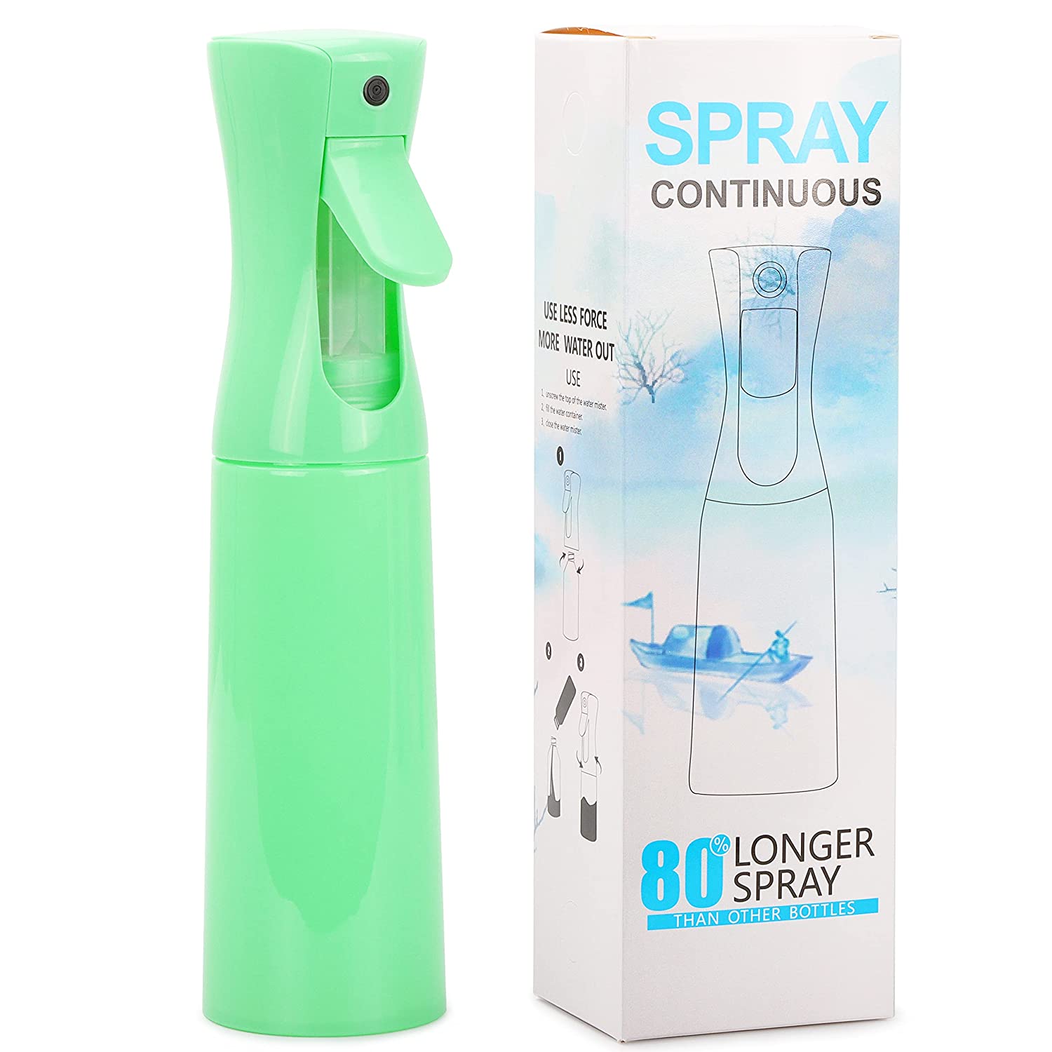 NIACONN Continuous Mist Empty Hair Spray Bottle