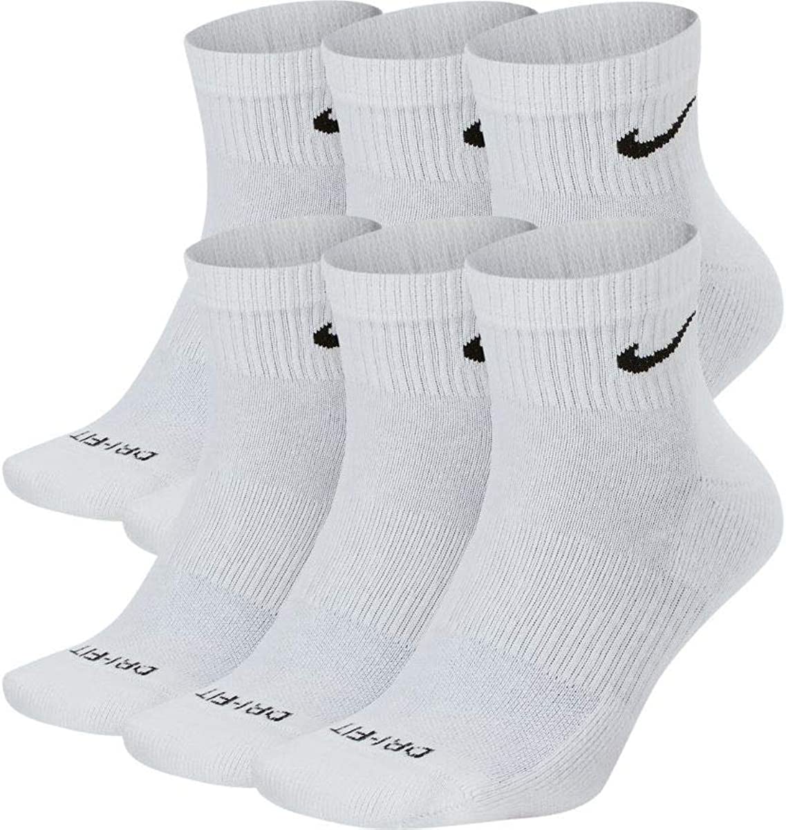 Nike Classic Moisture Wicking Socks, 6-Pair