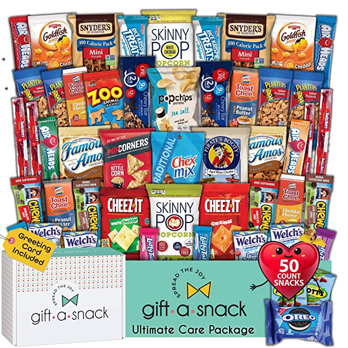 Nut Cravings Gift-A-Snack Care Package Snack Box, 50 Piece