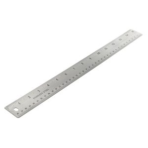Officemate Metal Ruler, 15-Inch