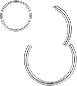 ORANGELOVE Smooth Closure Surgical Steel Nose Ring