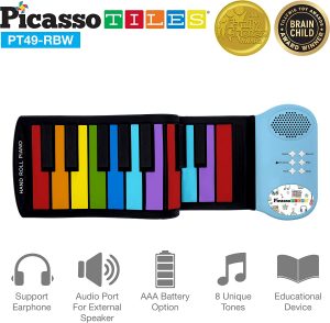 PicassoTiles Audio Port Easy Store Toy Piano