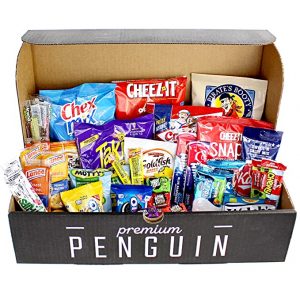 Premium Penguin Everyday Care Package Snack Box, 50 Piece