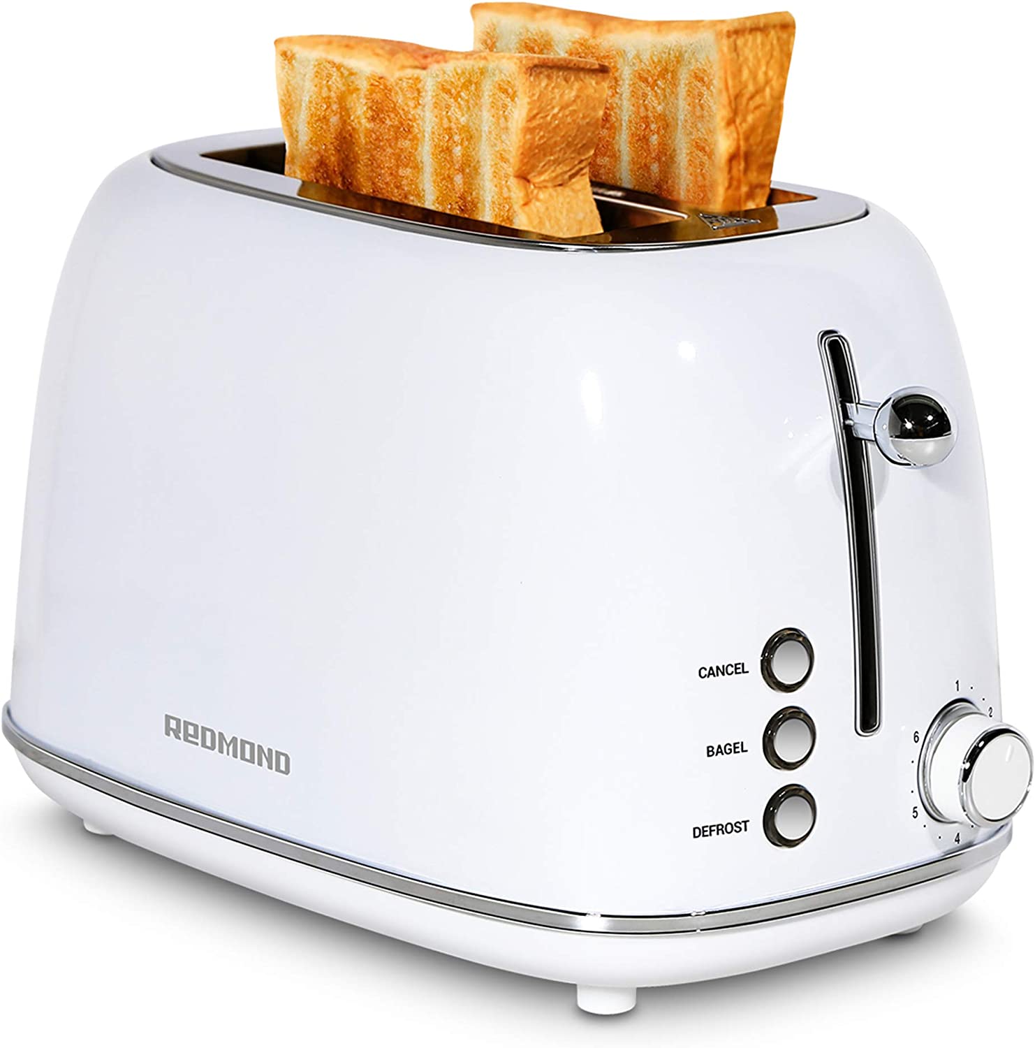 REDMOND 6-Setting Non-Toxic Pop-Up Toaster, 2-Slice