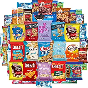 Snack Chest Variety Care Package Snack Box, 40 Piece