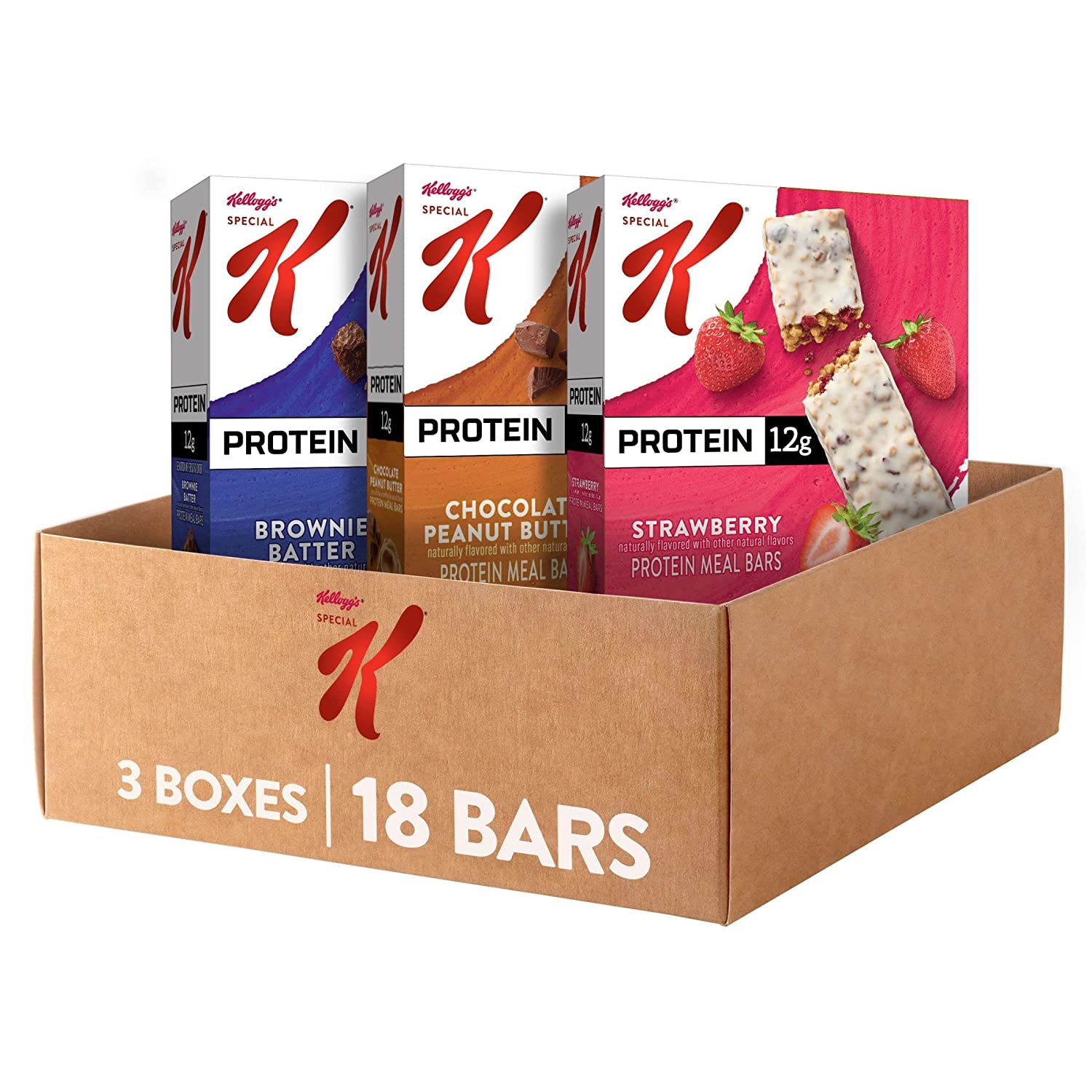 Special K Kellogg’s Portable Meal Protein Bars For Breakfast, 18-Count