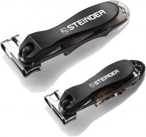 STEINDER Rotating Head Design Nail Clippers For Seniors, 2-Piece