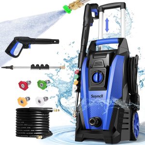 Suyncll Leak-Proof Easy Carry Pressure Washer, 1800-PSI