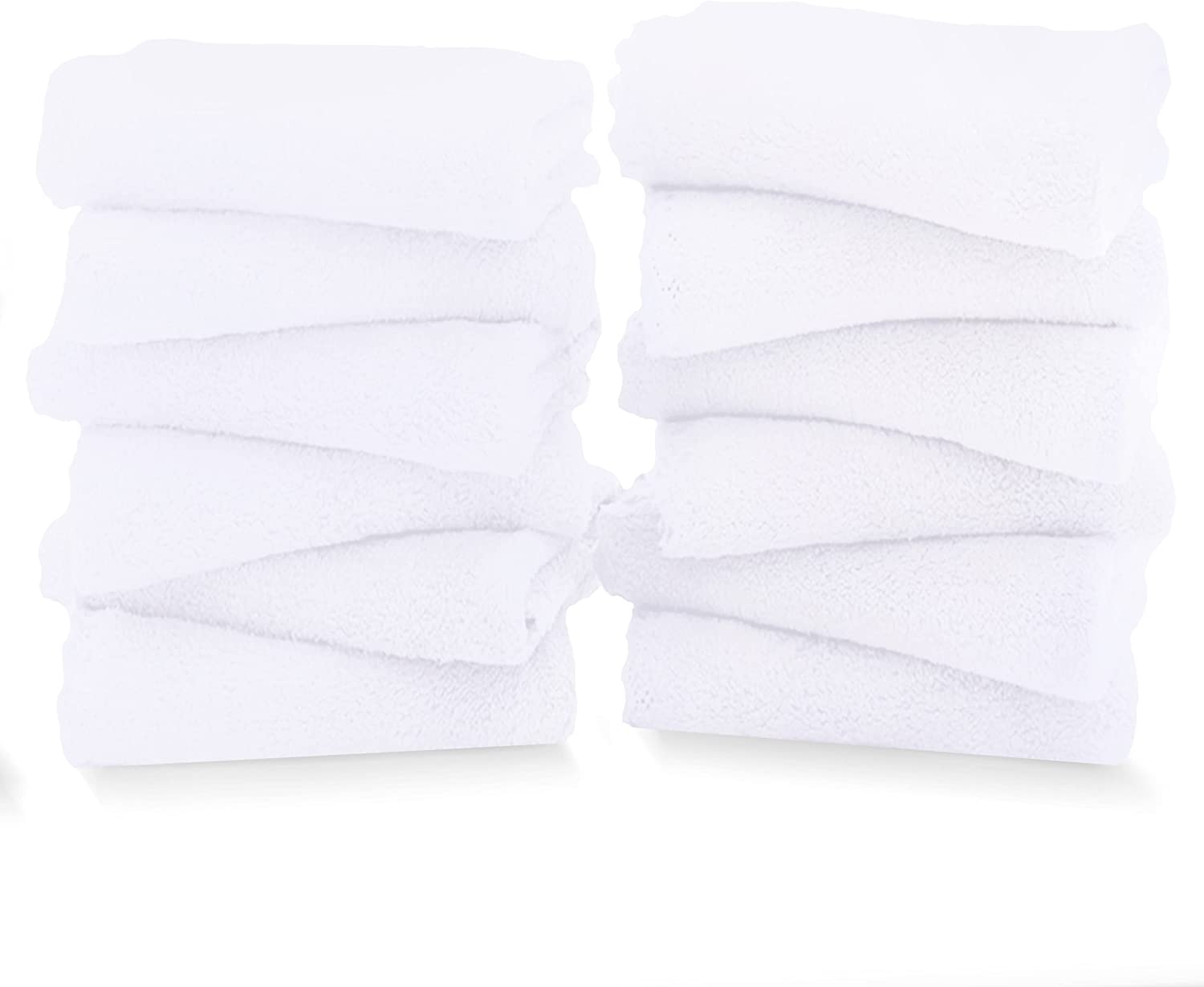 TENSTARS Skin-Friendly Machine Washable Washcloths, 12-Pack