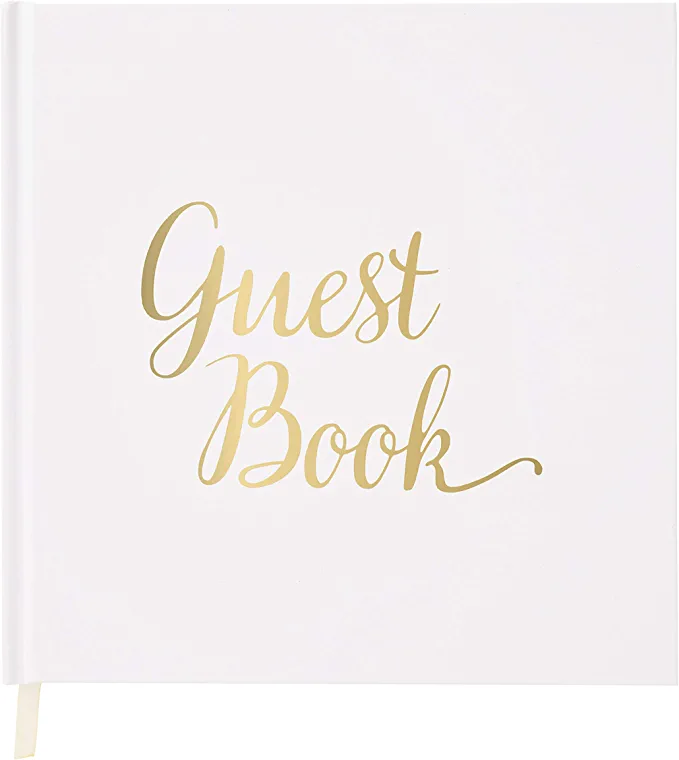 Your Perfect Day Blank Wedding Guest Book