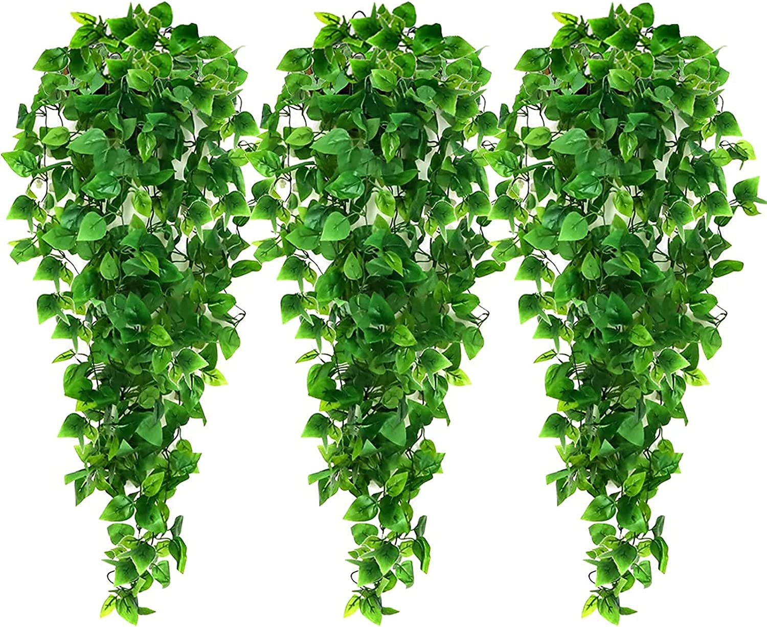 Ageomet Greenery Vines Outdoor Artificial Plants, 3-Pack