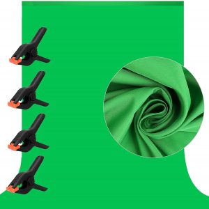Aimosen Spring Clamps & Polyester Fabric Green Screen