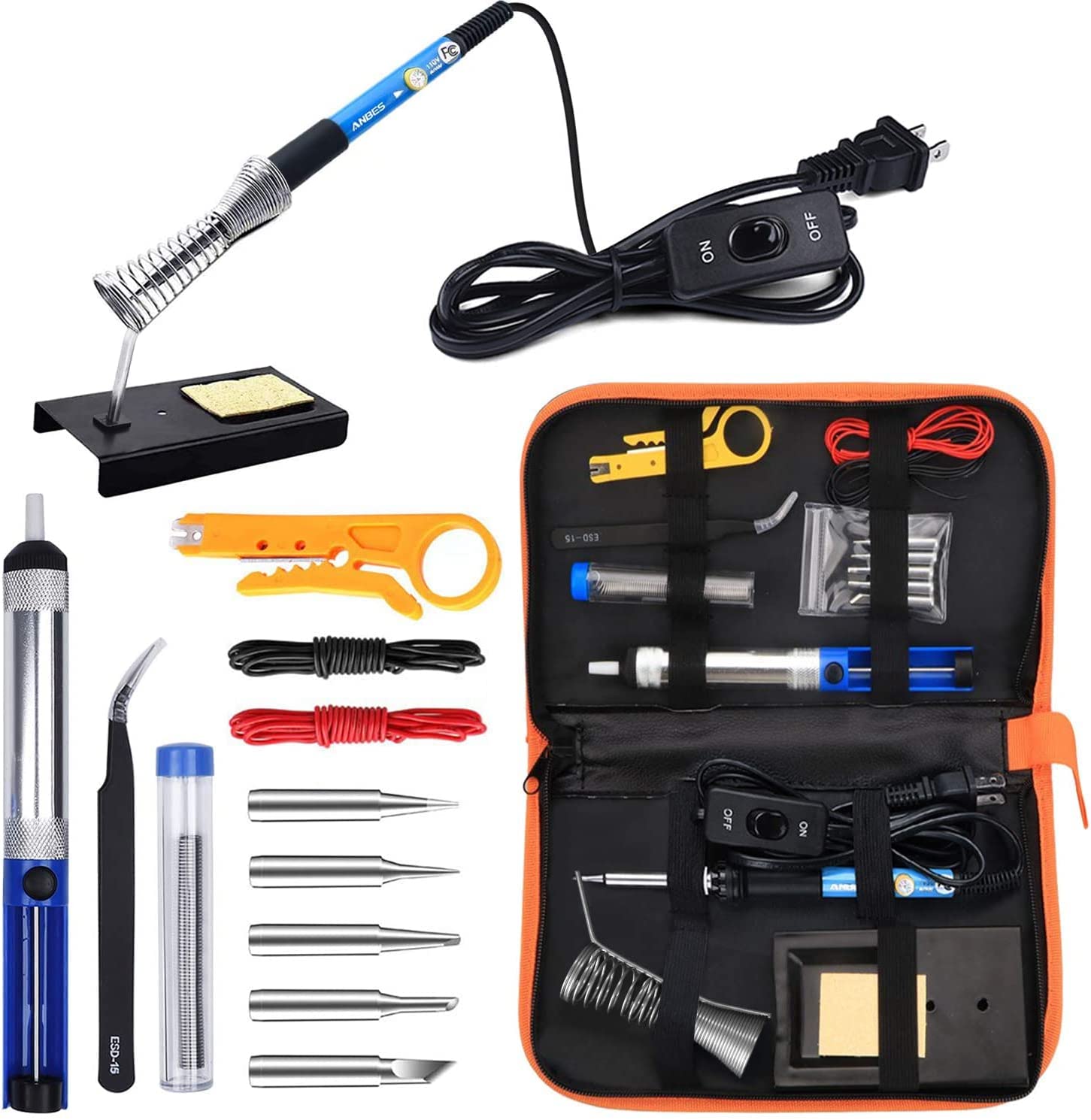 ANBES Assorted Accessories & Fast Heating Soldering Iron