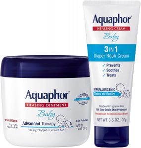 Aquaphor Baby Diaper Rash Cream & Ointment Set, 2-Piece