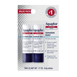 Aquaphor Moisturizing Lip Repair Chapstick, 2 Pack