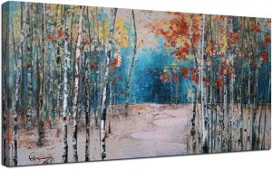 Ardemy Forest Landscape Painting Wall Art For Living Room
