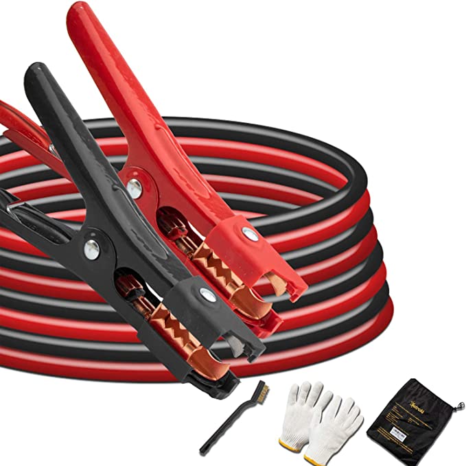 AstroAI UL Listed 4 Gauge Automotive Jumper Cables Kit
