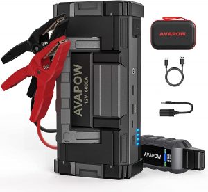 AVAPOW Portable Lithium Ion Battery Jump Starter For Cars