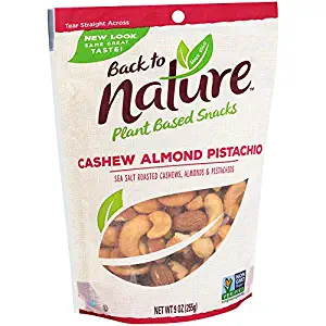 Back To Nature Non-Gmo Cashew, Almond, Pistachio Blend Trail Mix