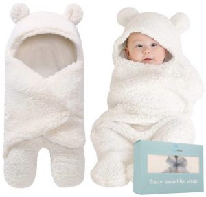 BlueMello Lightweight Swaddle Blanket Baby Shower Gift