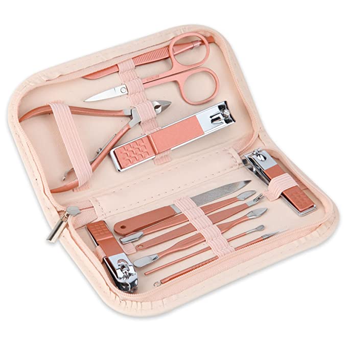 BOTEFEI Martensitic Stainless Steel Manicure Set, 12 Piece