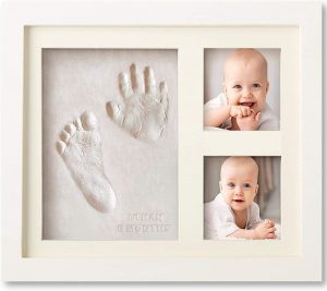 Bubzi Co Handprint & Footprint Frame Kit Baby Shower Gift