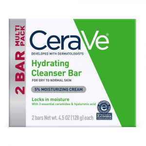 CeraVe Hydrating Cleanser Bar & Moisturizing Cream, 2-Pack