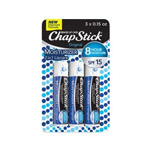 Chapstick SPF 15 2-in-1 Lipcare, 3 Pack