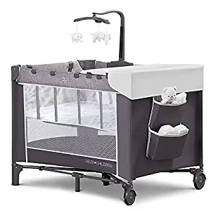 Delta Children LX Deluxe Removable Bassinet & Changing Table Pack and Play