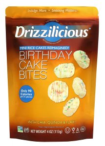 Drizzilicious Birthday Cake Flavor Mini Rice Cakes