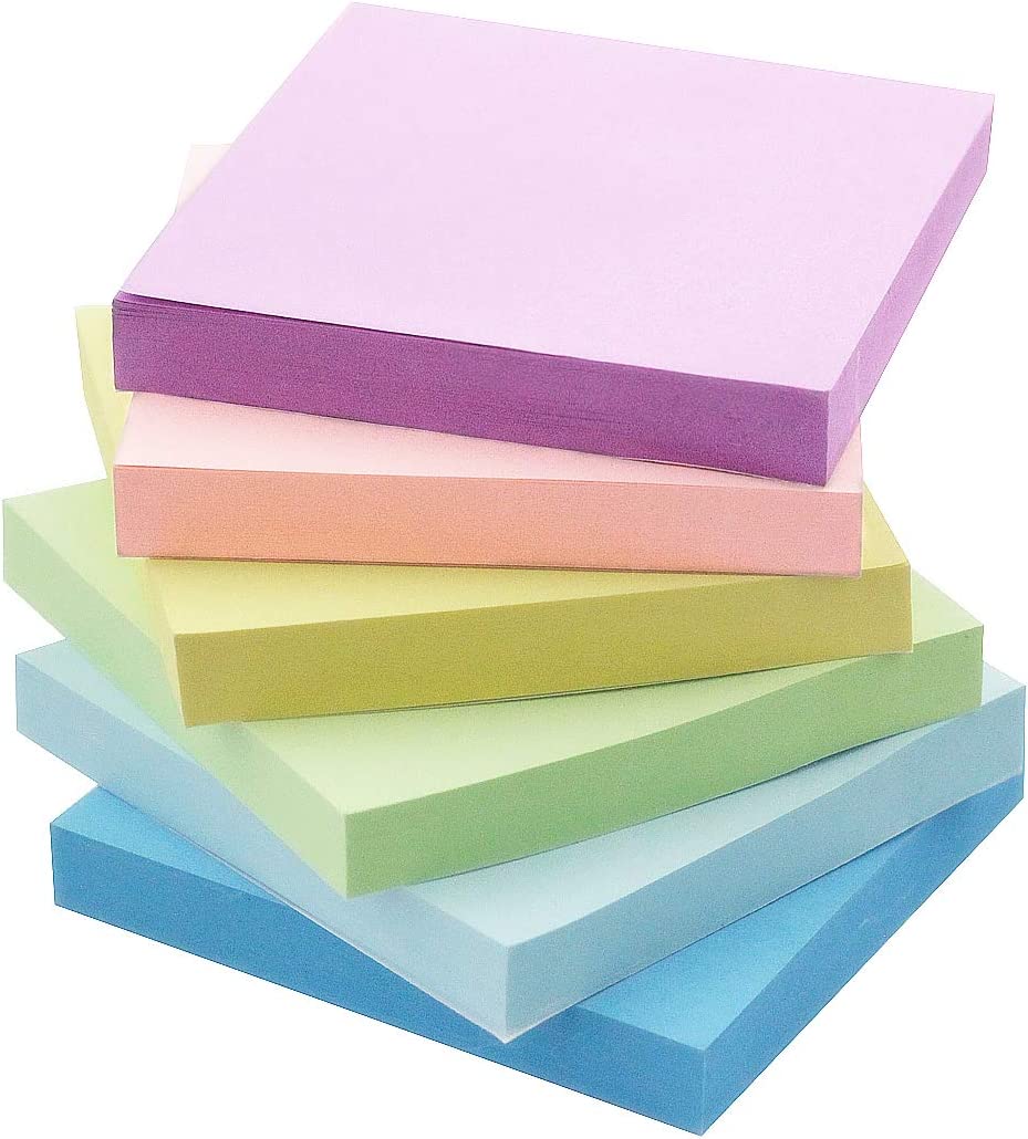 EARLY BUY Square Shape Easy Peel Sticky Notes