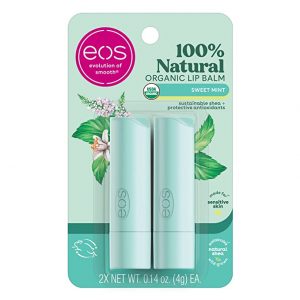 eos Sweet Mint 100% Natural Organic Chapstick, 2 Pack