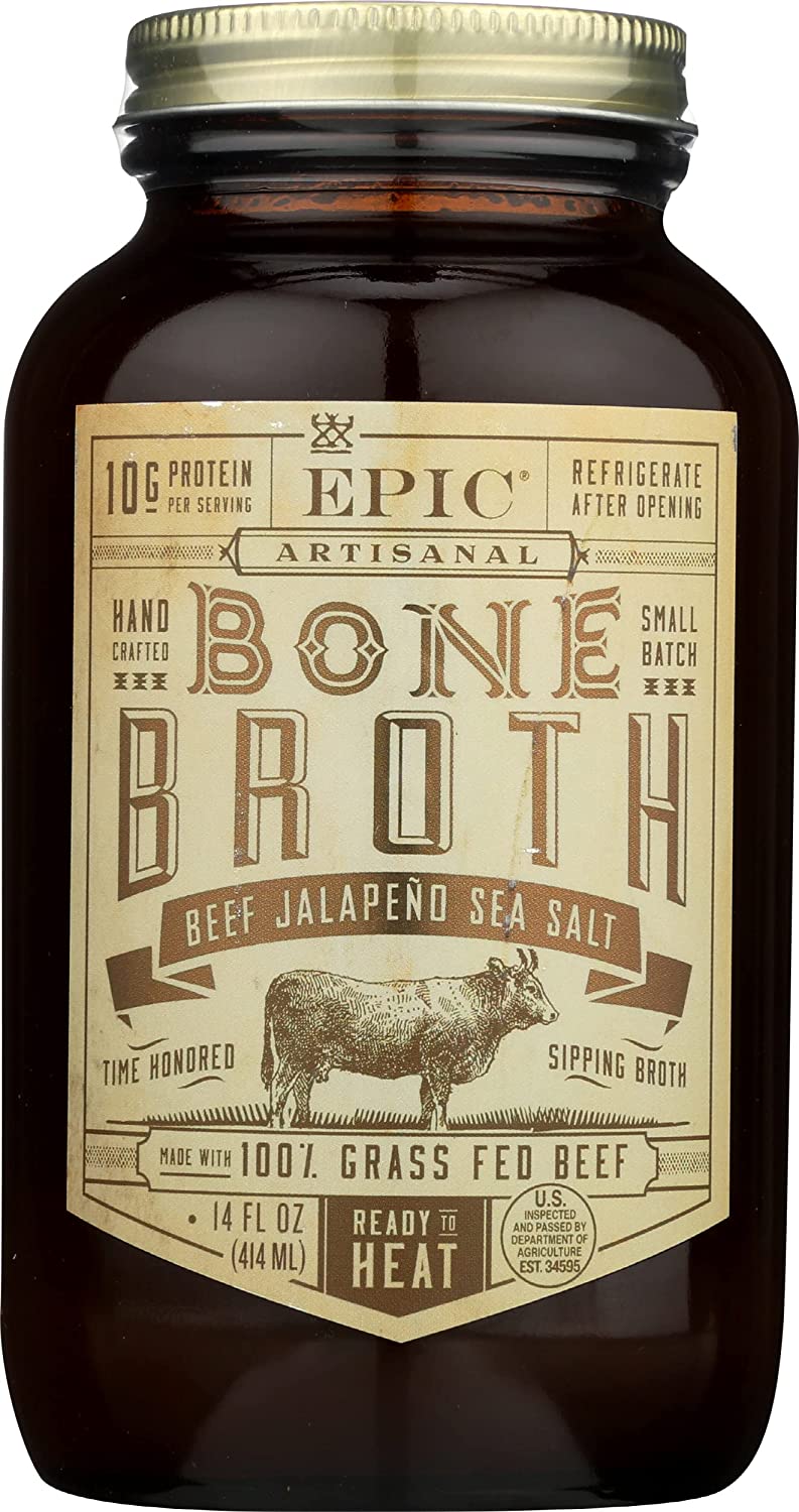 Epic Provisions Artisinal Handcrafted Bone Broth, 6-Pack