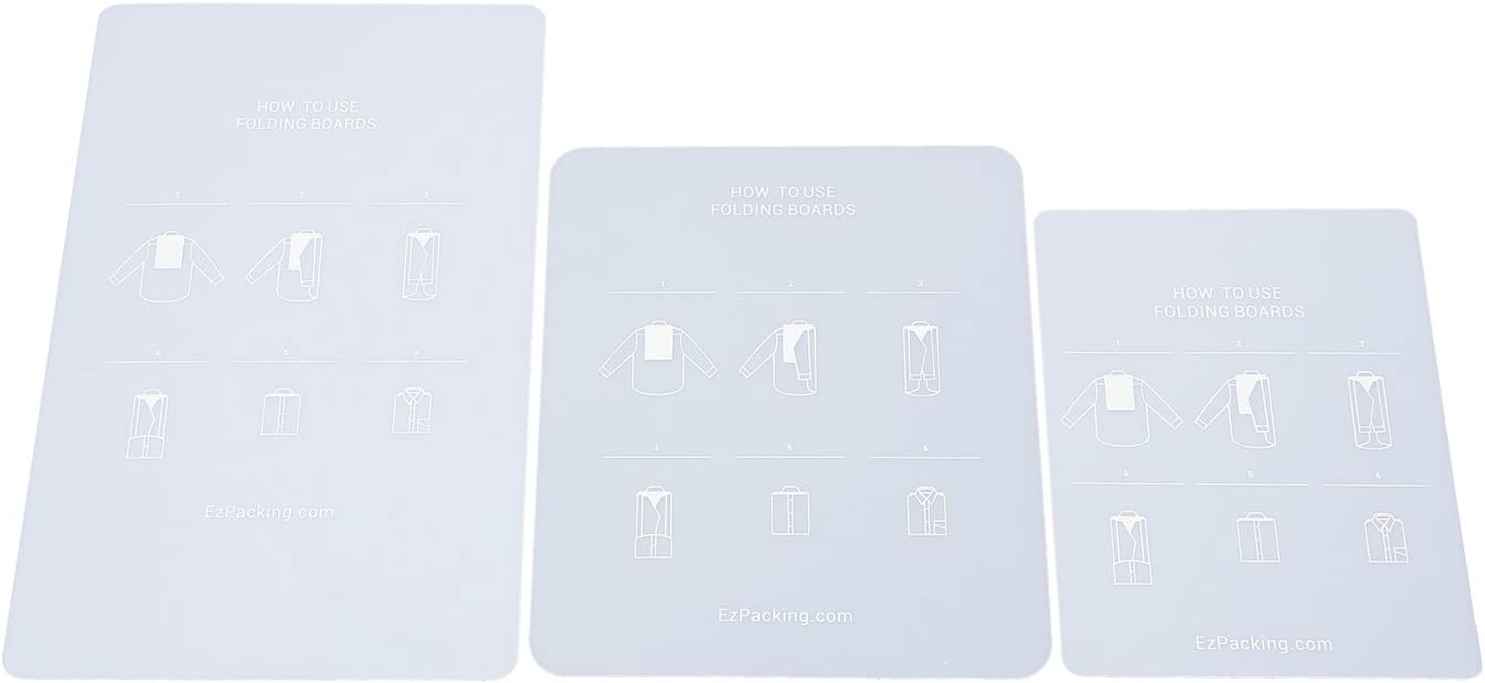 EzPacking Lightweight Travel Garment Folder, 3-Pack