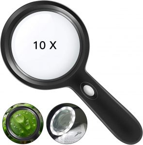 HYOIIO Handheld Ultra Bright Magnifying Glass With Light